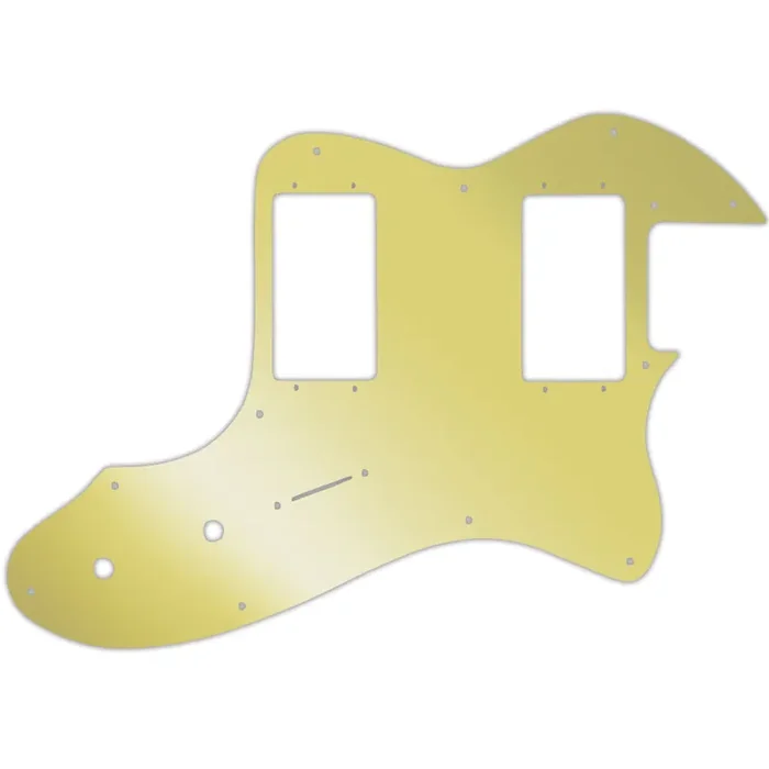 Tele Thinline 1999-Present Made In Mexico Or 2012-2013 American Vintage ‘72 Telecaster Thinline – Gold Mirror Fender Wide Range Humbuckers