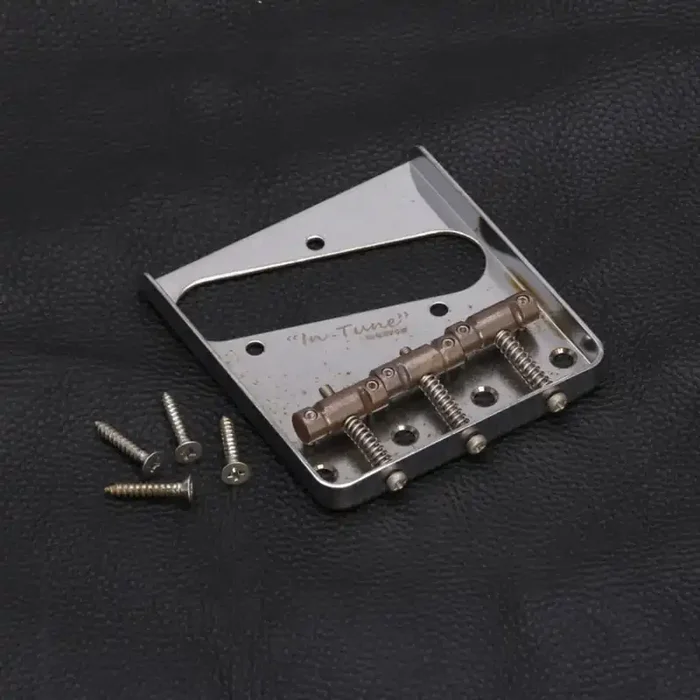 Telecaster Bridge with Brass “In-Tune” Saddles, Aged Finish
