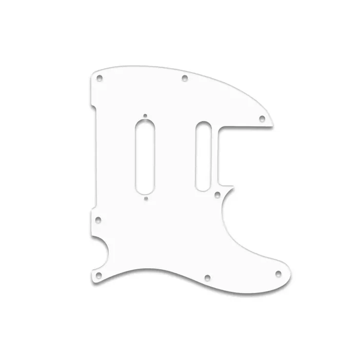 Telecaster Modern Player Plus – Solid Shiny White .090″ / 2.29mm thick, with bevelled edge