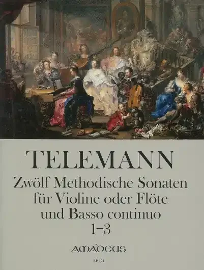 Telemann 12 Methodical Sonatas for Flute and Basso Continuo, Vol. 1