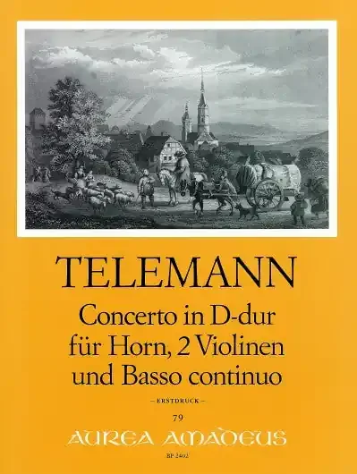 Telemann Concerto in D Major for Horn, 2 Violins and Continuo