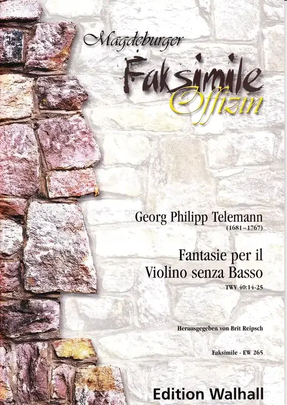 Telemann Fantasias for Violin Without Bass