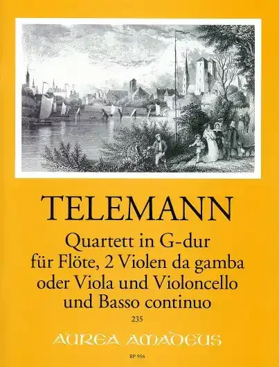 Telemann Quartet in G Major for Flute, 2 Violas da Gamba and Basso Continuo