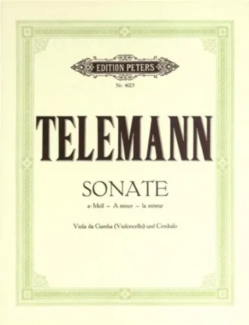 Telemann : Sonata A Minor: Cello (Peters)