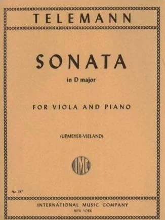 Telemann: Sonata in D Major for Viola and Piano