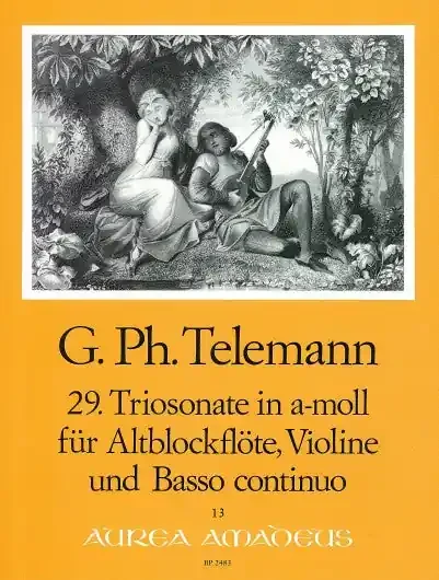Telemann Trio Sonata No. 29 in A Minor for Treble Recorder, Violin and Basso Continuo