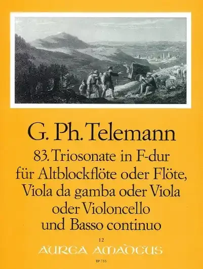 Telemann Trio Sonata No. 83 in F Major for Treble Recorder, Viola da Gamba and Basso Continuo