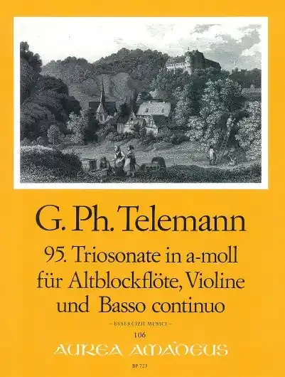 Telemann Trio Sonata No. 95 in A Minor for Treble Recorder, Violin and Basso Continuo