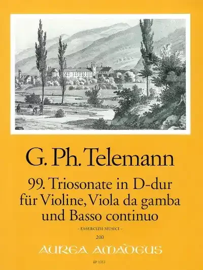 Telemann Trio Sonata No. 99 in D Major for Violin, Viola da Gamba and Basso Continuo