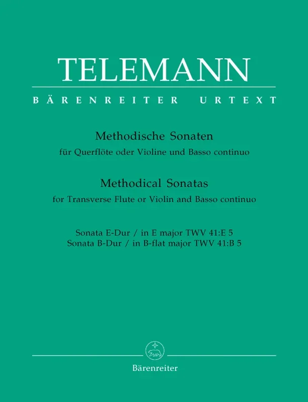Telemann: Twelve Methodical Sonatas Volume 5 for Flute & Piano