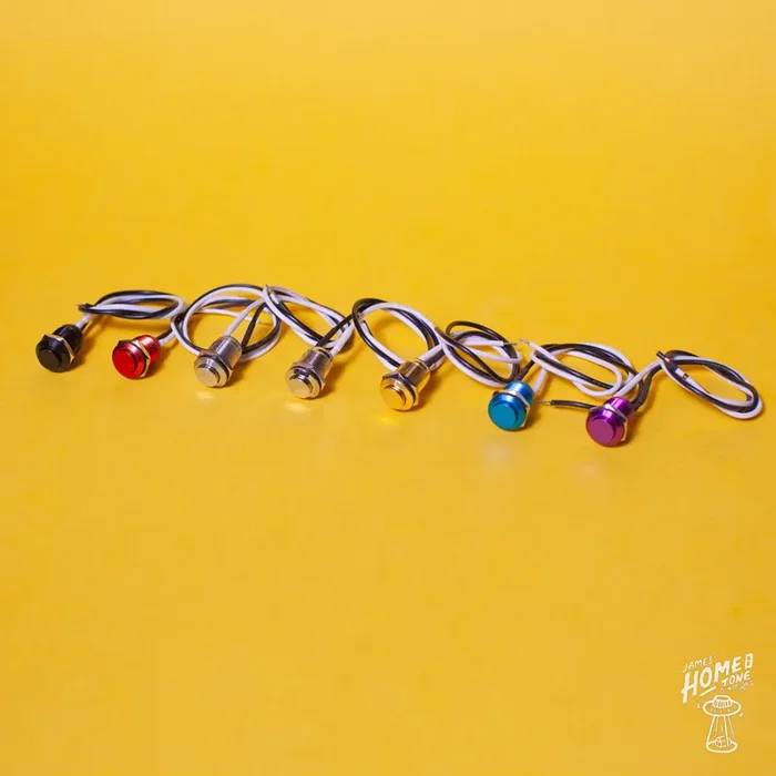 Tesi Switch – IDO 12mm Metal Momentary Push Button Guitar Kill Switch