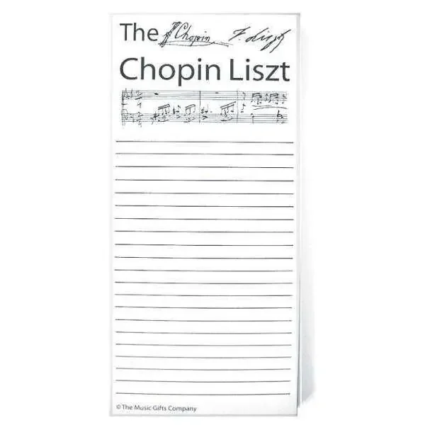 The Original Chopin Liszt Note Pad