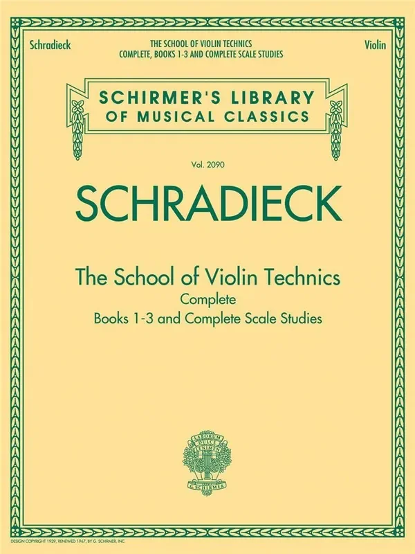 The School of Violin Technics (Complete Books 1-3)