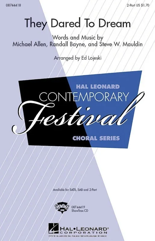 They Dared To Dream 2 Pt (Octavo)