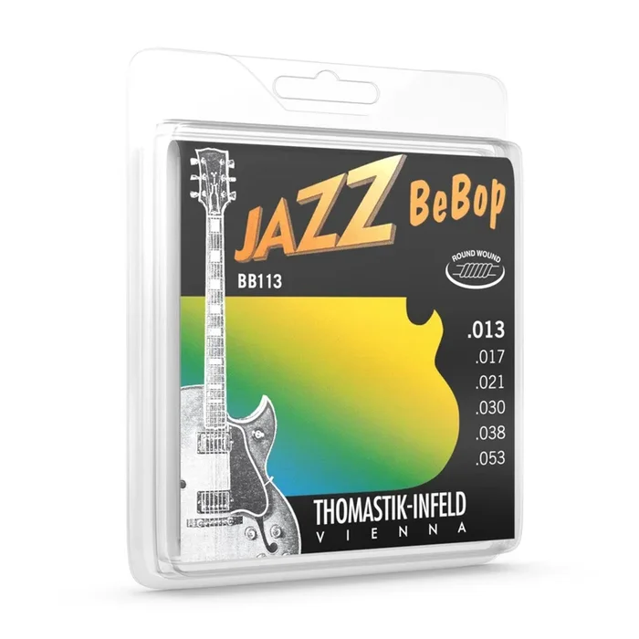 Thomastik BB113T Bebop Jazz Guitar Strings Roundwound Set 13-53 Tin Plated