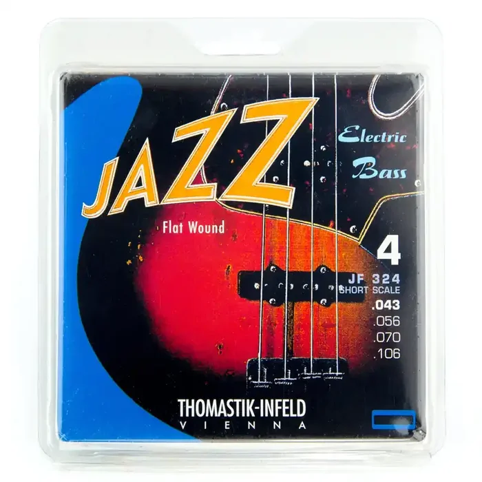Thomastik-Infeld Jazz Nickel Flatwound 43-106 Bass Guitar Strings, Short Scale [JF324]