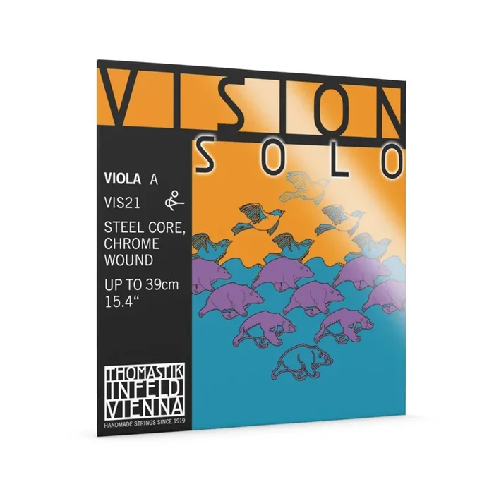 Thomastik Vision Solo Viola ‘A’ String – 4/4 Medium, Synthetic Core, Durable