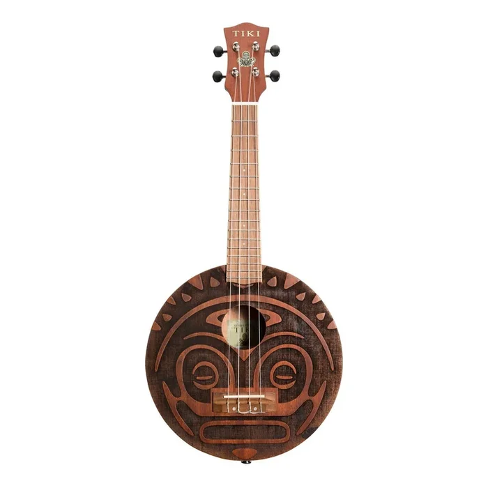 Tiki ‘Tiki Man’ Ukulele with Soft Case (Natural Satin)