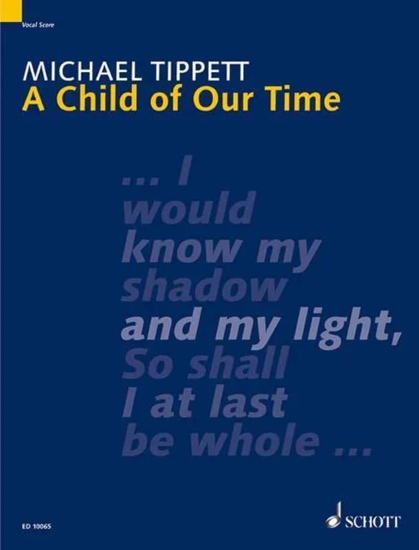 Tippett – Child Of Our Time Vocal Score (Softcover Book)