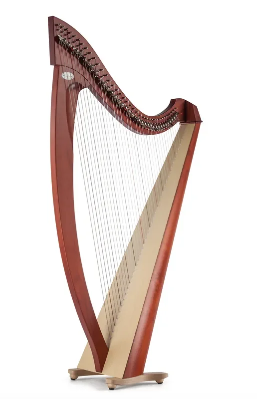 Titan 38 string harp (Gut strings) in cherry finish by Salvi