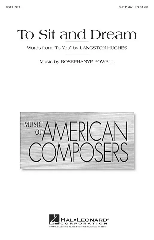To Sit And Dream SATB Div (Octavo)