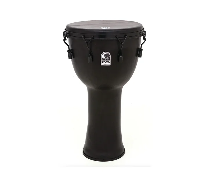 Toca Freestyle 9 ” Mechanically Tuned Djembe in Black Mamba