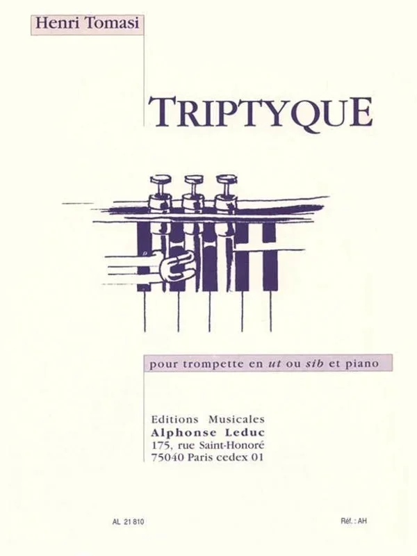Tomasi – Triptyque For Trumpet/Piano (Softcover Book)