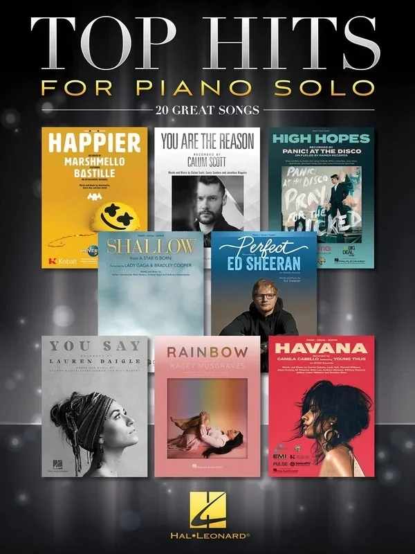 Top Hits For Piano Solo 20 Great Songs