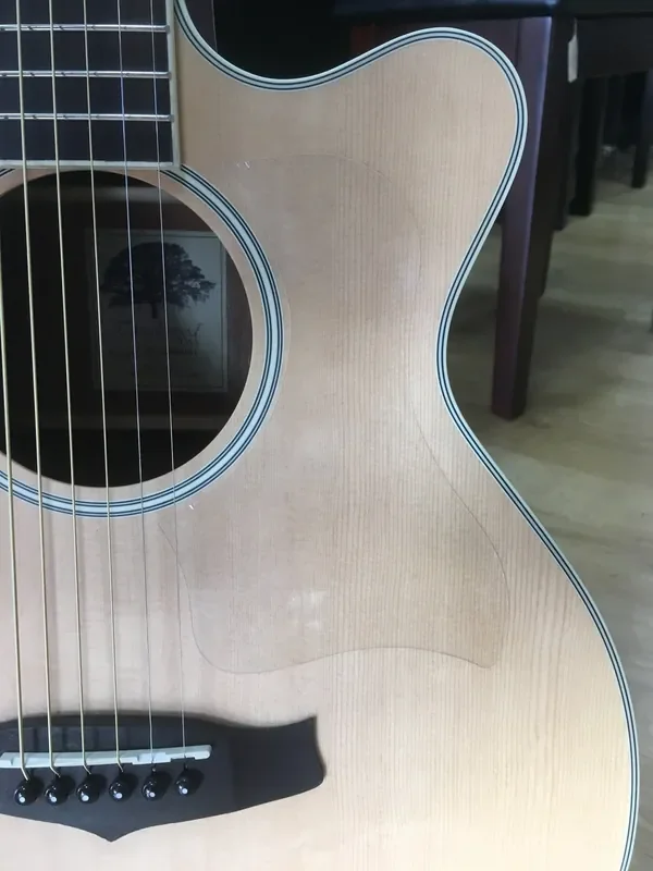 Transparent G style self adhesive scratch plate / pick guard