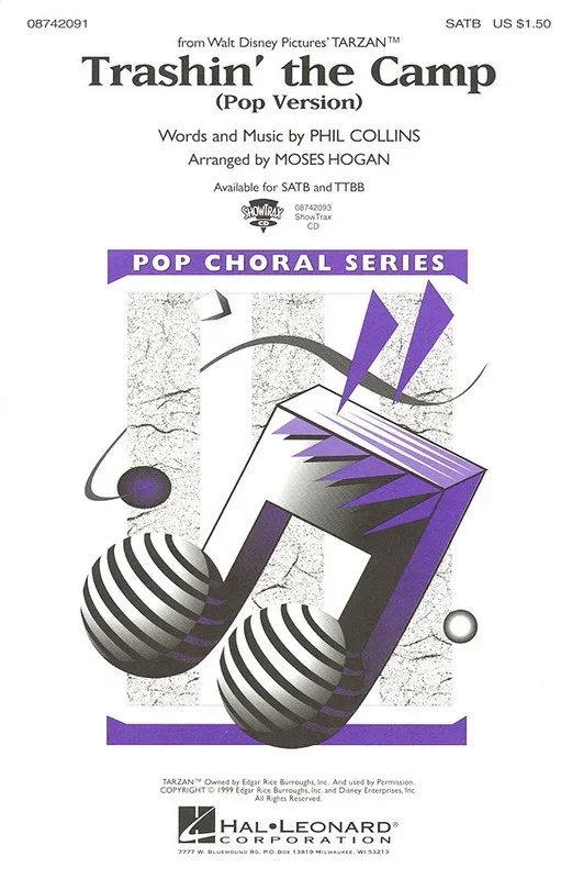 Trashin The Camp (From Tarzan) ShowTrax CD (CD Only)