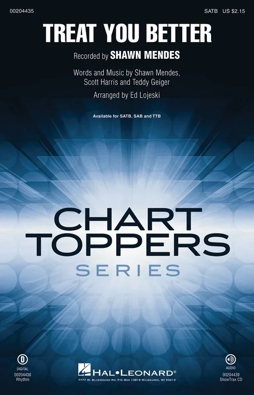 Treat You Better SAB (Octavo)