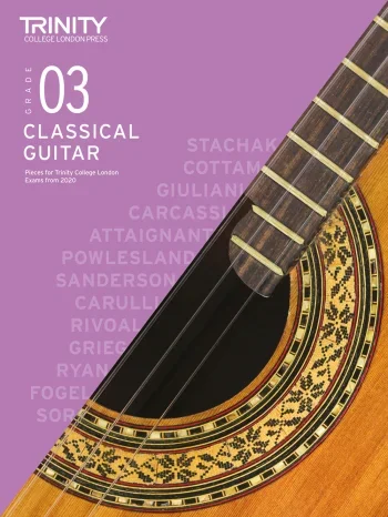 Trinity College London Classical Guitar Exam Pieces Grade 3 From 2020