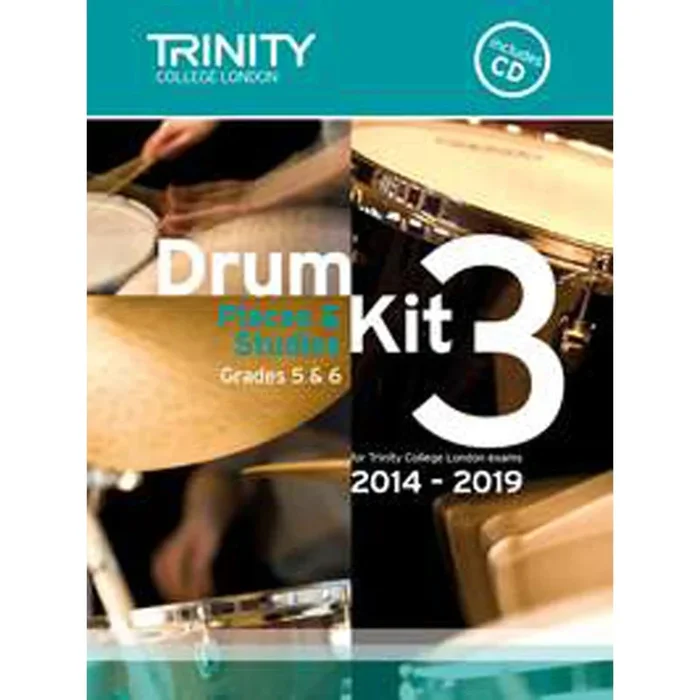Trinity Drum Kit 5 2014-2019: Grades 5 & 4 (with CD)