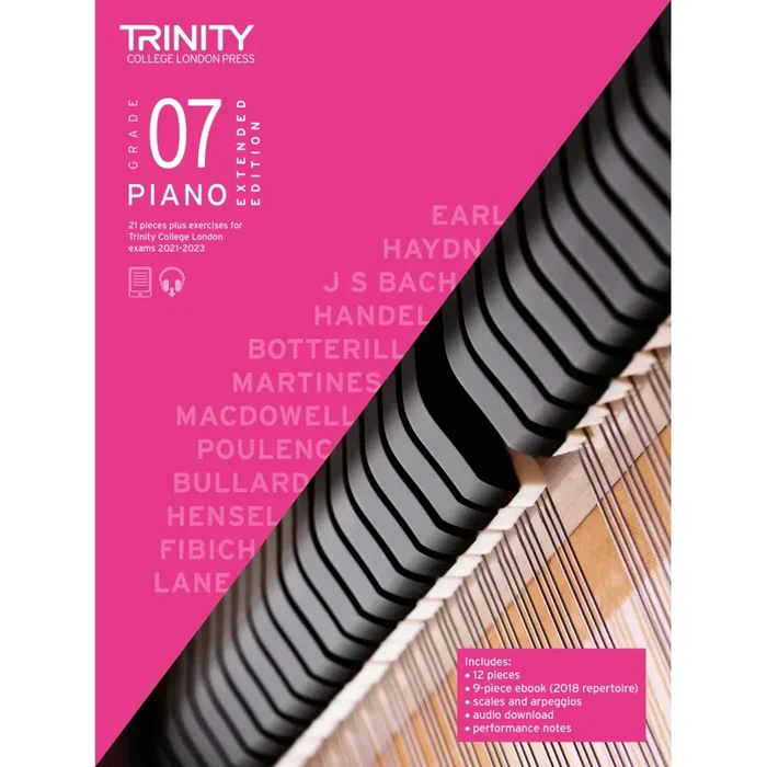 Trinity Piano Exam Pieces from 2021: Grade 7 – Extended Edition
