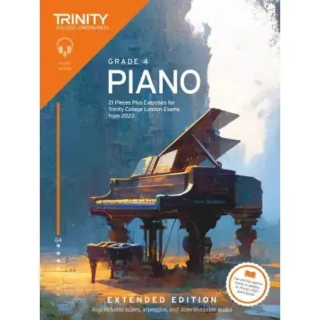 Trinity Piano from 2023. Grade 4 (extended ed)
