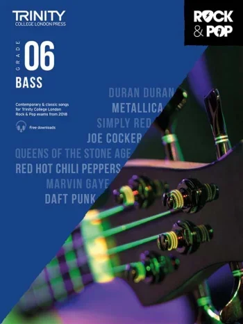 Trinity Rock & Pop 2018 Bass Guitar Grade 6 Book & Download