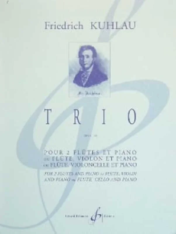 Trio Op 119 For 2 Flute And Piano (Music Score/Parts) Book
