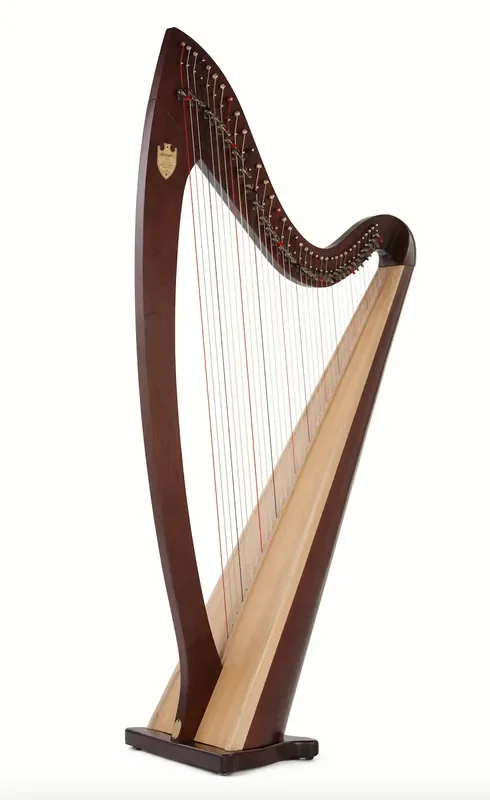 Troubadour VI 36 string harp (Gut strings) in mahogany finish by Lyon & Healy