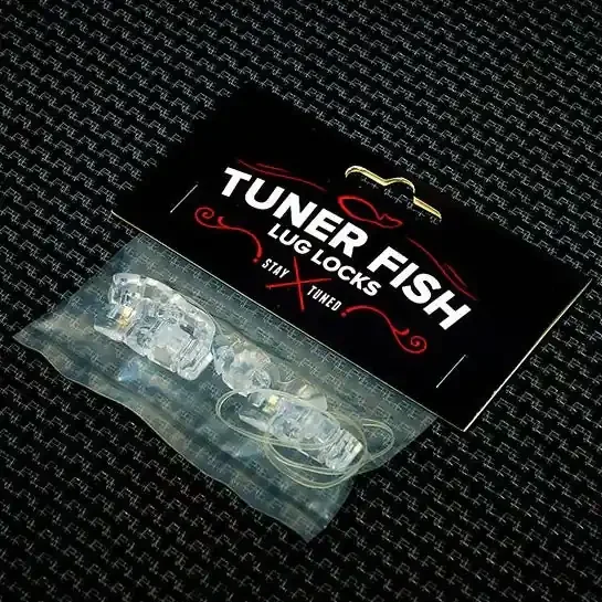 Tuner Fish Lug Locks Clear 4 Pack