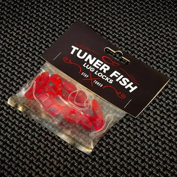 Tuner Fish Lug Locks Red 8 Pack