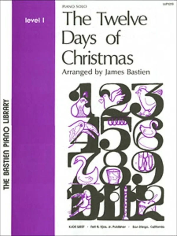 Twelve Days Of Christmas (Single Music Sheet) Arr Bastien Level 1