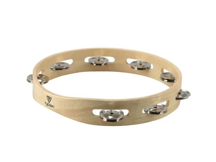 Tycoon Single Row Wooden Tambourine