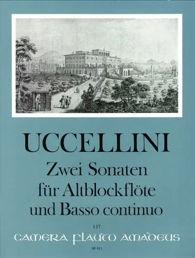 Uccellini Two Sonatas for Treble Recorder and Basso Continuo
