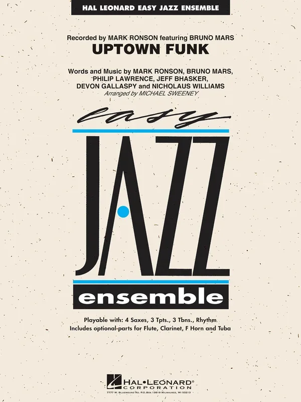 Uptown Funk!: Easy Jazz Ensemble