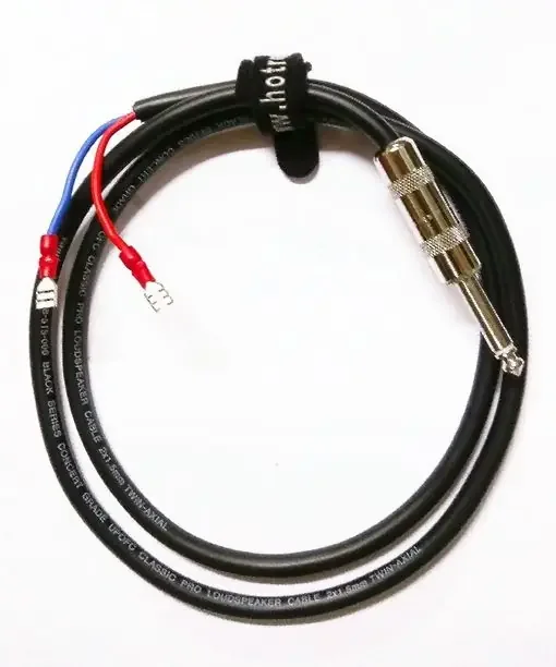 Van Damme Speaker Lead – 1/4 Jack to Spade Connectors Pro Audio Cable