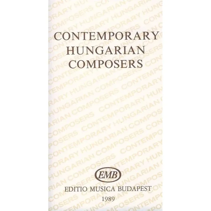 Varga, Balint Andras – Contemporary Hungarian Composers
