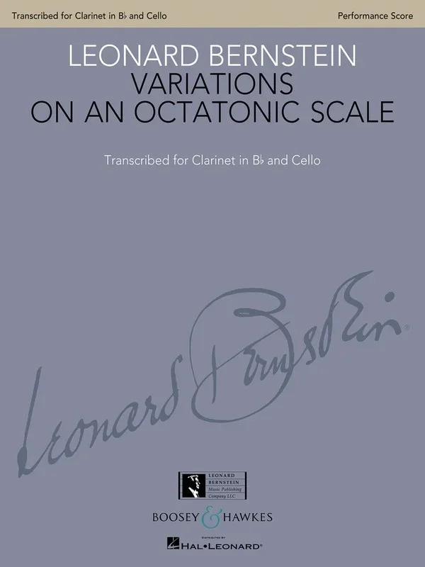 Variations On An Octatonic Scale Clarinet/Cello (Softcover Book)