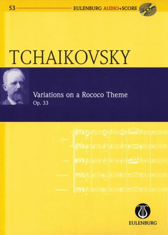 Variations On Rococo Theme Op 33 Book/CD Book
