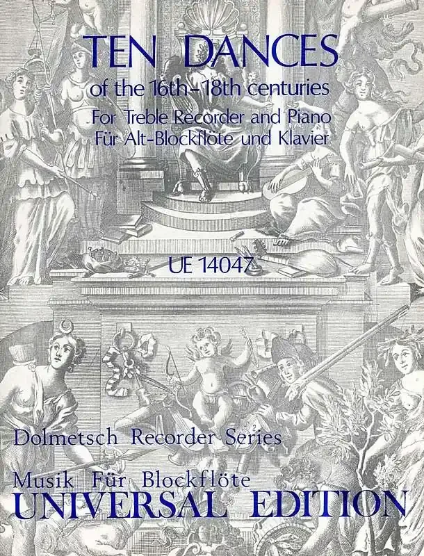 Various 10 Dances of the C16th-18th for Treble recorder and Piano