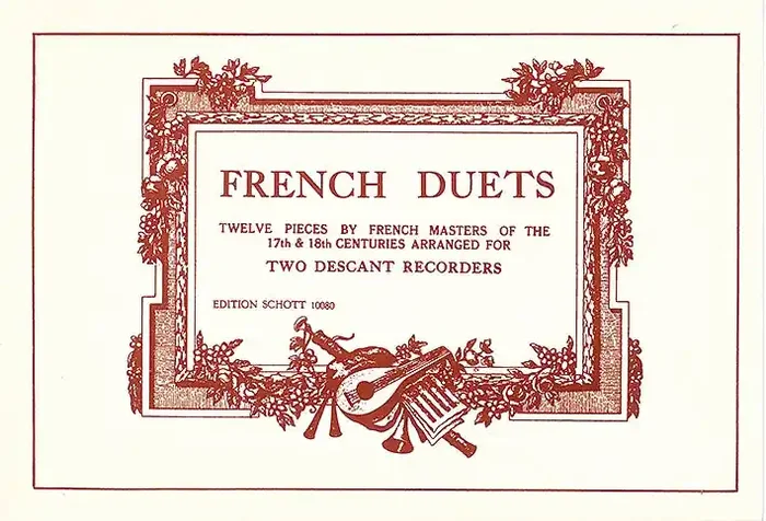 Various 12 French Baroque Duets for Descant Recorders